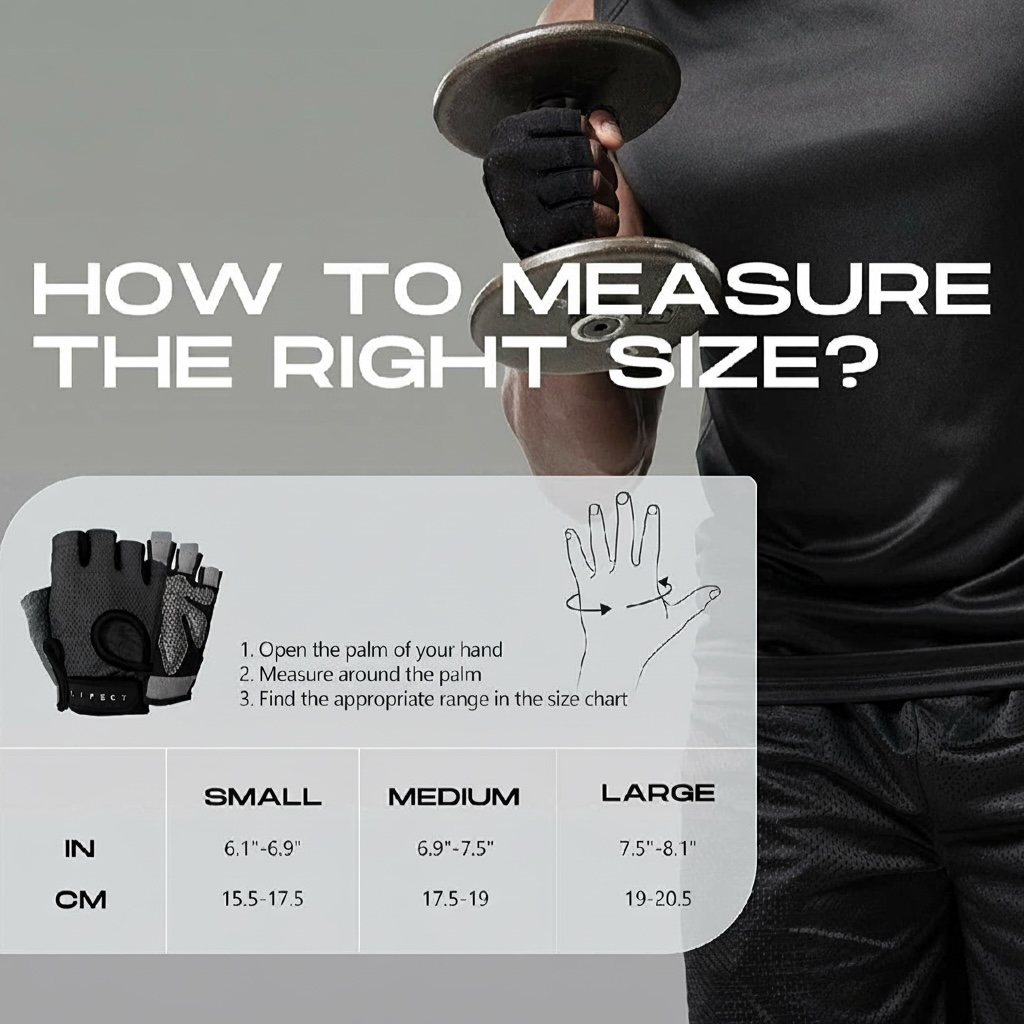 Fingerless Weight Lifting Gym Gloves, Breathable Curved Open Back for Workout, Exercise, Powerlifting, Unisex