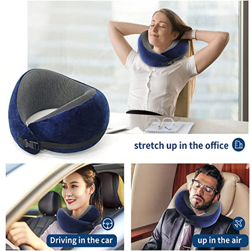 Pure Memory Foam Travel Neck Pillow